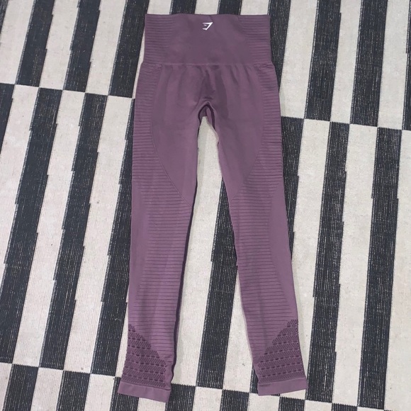 GYMSHARK Women’s Purple Wash Energy Seamless Leggings Small - Picture 5 of 12